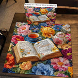 Puzzle da 1000 pezzi con tema tè floreale