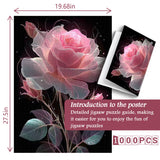Pink Dream Rose Jigsaw Puzzles 1000 Pieces