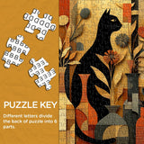 Floral Cat Jigsaw Puzzle 1000 Pieces
