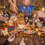 Weihnachten Pet Party Puzzle 1000 Stück