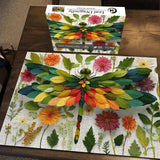 Puzzle libellule sur feuille 1000 pièces