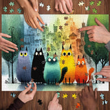 Puzzle Chats Chromatiques 1000 Pièces