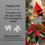 Christmas Cardinal Jigsaw Puzzle 1000 Piece