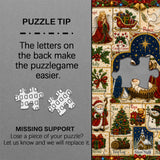 Puzzle vintage patchwork natalizio da 1000 pezzi