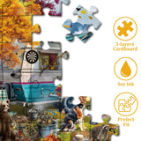 Autumn Lakeside Camp Jigsaw Puzzle 1000 Pieces