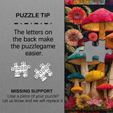 Puzzle Champignon Quilt 1000 pièces