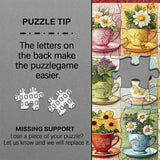 Blooming Teacups Jigsaw Puzzle 1000 Pieces