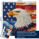 Puzzle L'Aigle matelassé 1000 pièces