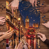 Noche de nieve de Londres Rompecabezas 1000 piezas