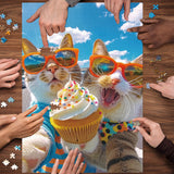 The Cat Click Jigsaw Puzzles 1000 Pieces