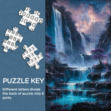 Violet Cascade Jigsaw Puzzle 1000 Pieces