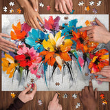 Buntes Blumen-Charme-Puzzle, 1000 Teile