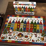 Quilted Christmas Town Jigsaw Puzzle 1000 Pieces