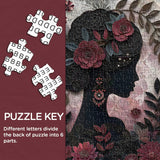 Floral Silhouette Jigsaw Puzzle 1000 Pieces