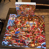 Christmas Mice Bakery Jigsaw Puzzle 1000 Pieces