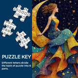 Puzzle Donna delle Stelle e della Luna, 1000 pezzi