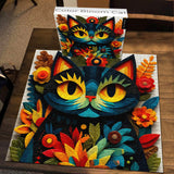 Puzzle en forme de chat Color Bloom 1000 pièces