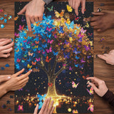 Puzzle en forme d'arbre Sparkling Wings 1000 pièces