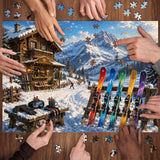 Skiers' Mountain Retreat Puzzle 1000 Stück