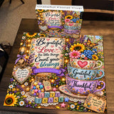 Grateful Floral Cup Jigsaw Puzzle 1000 Pieces