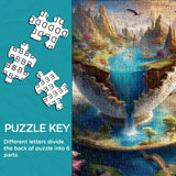 Puzzle Paysage Fracturé 1000 Pièces