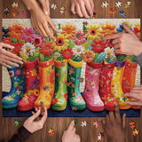 Floral Boots Jigsaw Puzzle 1000 Piece