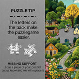 Puzzle di campagna vivace 1000 pezzi