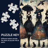 Raven Night Girls Jigsaw Puzzle 1000 Pieces