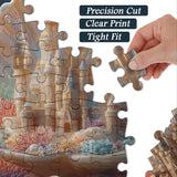 Puzzle en forme de coquillage dans un monde fantastique 1000 pièces