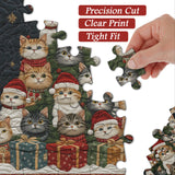 Cat Christmas Tree Jigsaw Puzzle 1000 Piece