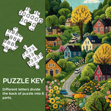 Puzzle di campagna vivace 1000 pezzi