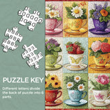 Blooming Teacups Jigsaw Puzzle 1000 Pieces