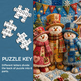 Patchwork Snow Pals Jigsaw Puzzle 1000 Pieces
