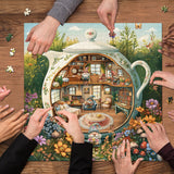 Gnome Teahouse Jigsaw Puzzle 1000 Pieces