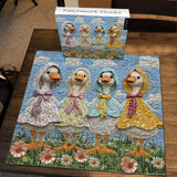 Puzzle en forme de canards en patchwork - 1000 pièces