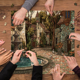 Serene Fountain Jigsaw Puzzle 1000 Pieces