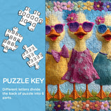 Puzzle di Anatre Divertenti da 1000 Pezzi