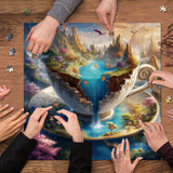 Puzzle Paysage Fracturé 1000 Pièces