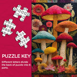 Puzzle Champignon Quilt 1000 pièces