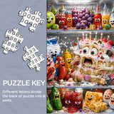 Puzzle per feste con cibo per frigorifero, 1000 pezzi