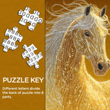Puzzle del cavallo d'oro da 1000 pezzi