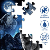 Star Night Wolf Jigsaw Puzzle 1000 Pieces