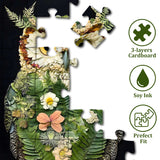 El Rompecabezas de Búho entre Follaje de 1000 Piezas