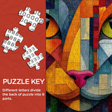 Puzzle geometrico del gattino 1000 pezzi