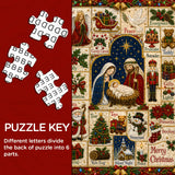 Puzzle vintage patchwork natalizio da 1000 pezzi