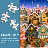 Quilted Christmas Town Jigsaw Puzzle 1000 Pieces