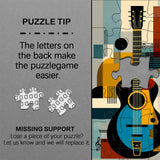 Modern Art Guitar Jigsaw Puzzle 1000 Pieces
