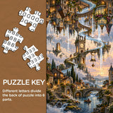 Upside Down Sky City Jigsaw Puzzle 1000 Pieces