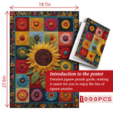 Sunflowers Patchwork Jigsaw Puzzle 1000 Piece