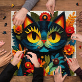 Puzzle en forme de chat Color Bloom 1000 pièces